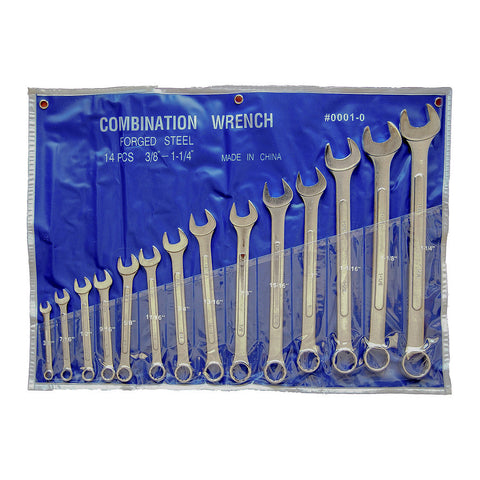 14 PC 3/8 - 1 1/4" WRENCH SET