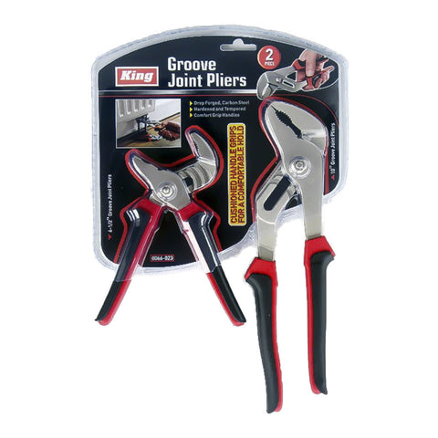 2 PC GROOVE JOINT PLIERS SET, D/B