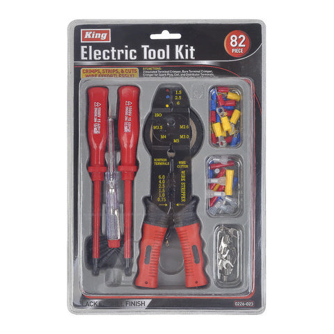 82 PC ELECTRIC CRIMPING TOOL SET