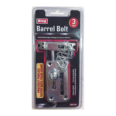 3" DOOR BARREL BOLT