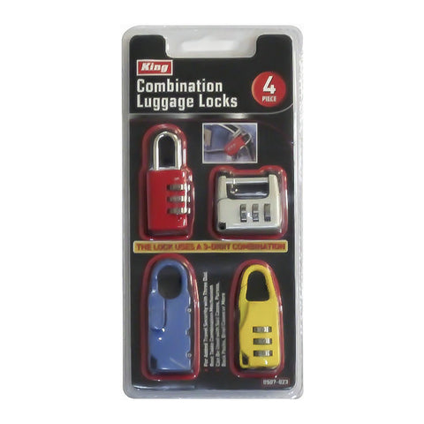 4 PC COMBINATION LUGGAGE LOCKS