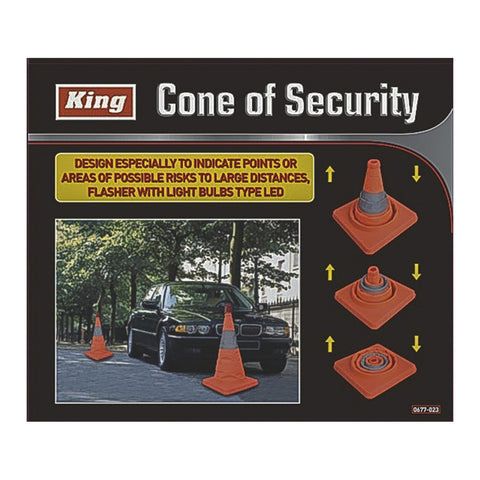 COLLAPSIBLE SAFETY CONE W/ LIGHT