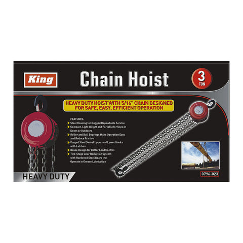 3 TON 3M CHAIN HOIST, C/B