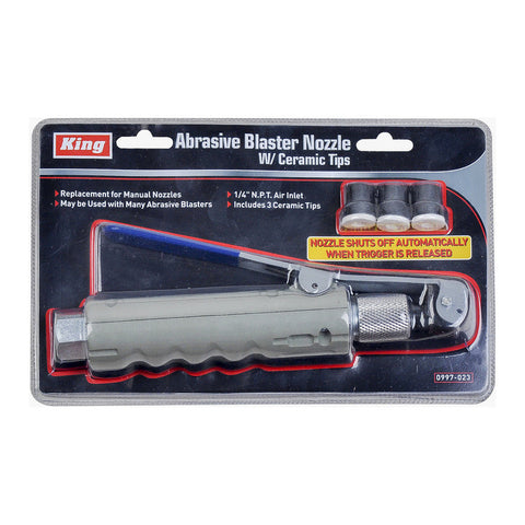 ABRASIVE BLASTER NOZZLE W/ CERAMIC TIPS