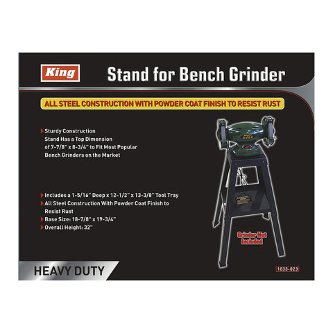 STAND FOR BENCH GRINDER, KING COL/BOX