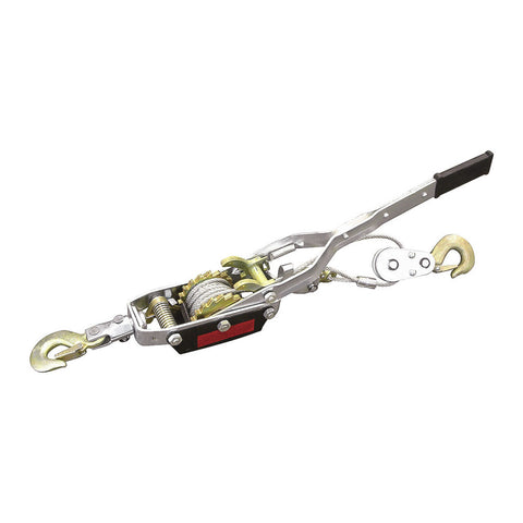 4 TON HAND PULLER W/ 3 HOOKS, DOUBLE GEAR