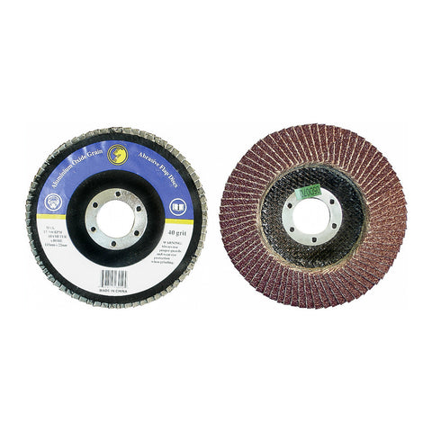 40 GRIT ABRASIVE FLAP DISC ALUMINUM OXIDE GRAIN