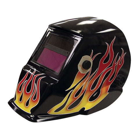 AUTO DARKENING WELDING HELMET, FLAME