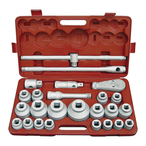 26 PC 3/4" & 1" DRIVE SOCKET SET, SAE, PL CASE