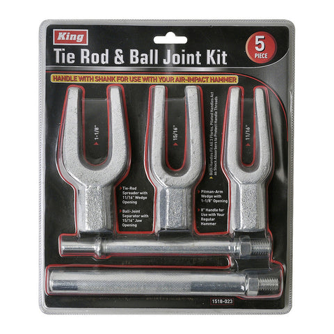 5 PC TIE ROD & BALL JOINT TOOL KIT, KING D/B