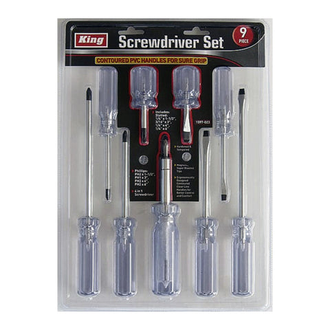 9 PC SCREWDRIVER SET