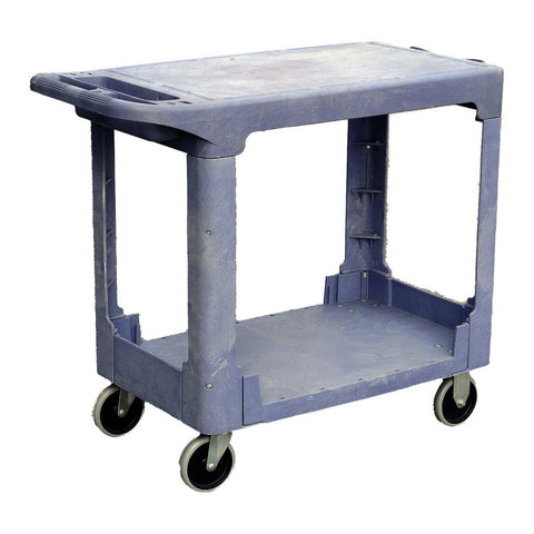 PLASTIC SERVICE CART, 2 SHELVES