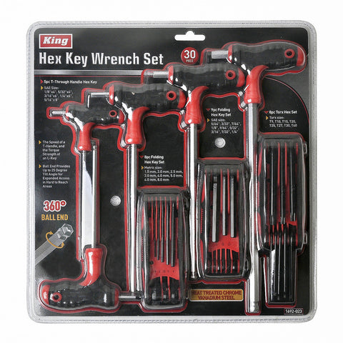 30 PC HEX KEY WRENCH SET