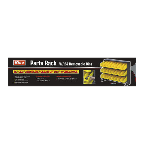 PARTS RACK W/ 24 REMOVABLE BINS (B009)