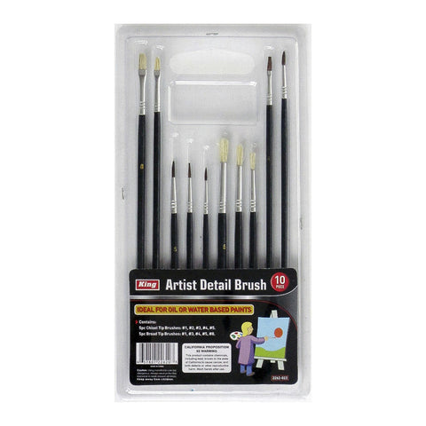 10 PC ARTIST DETAIL BRUSH SET