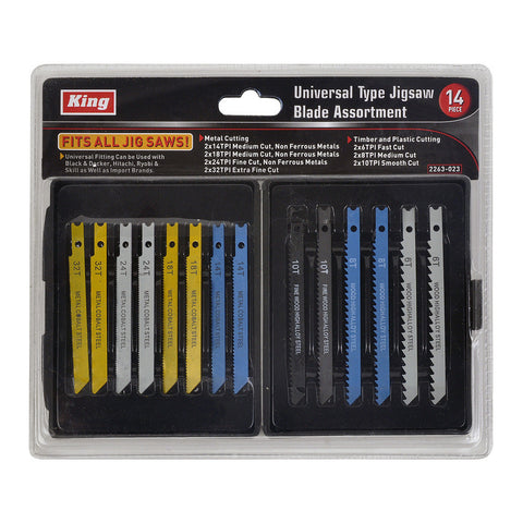 14 PC JIG SAW BLADE ASSORTMENT SET