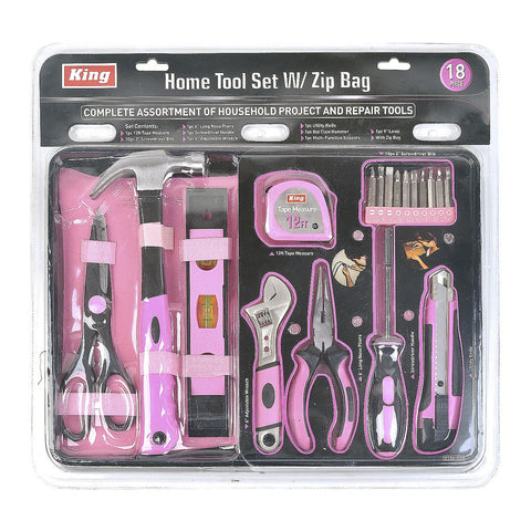 18 PC LADY'S HOME TOOL SET, DISPLAY BOX