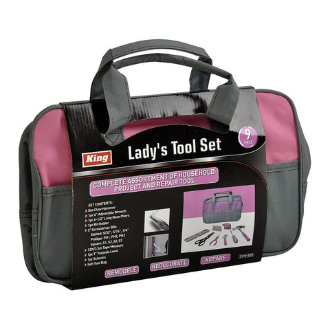 9 PC LADY'S TOOL SET W/ BAG