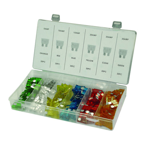 120 PC CAR FUSE ASSORTMENT