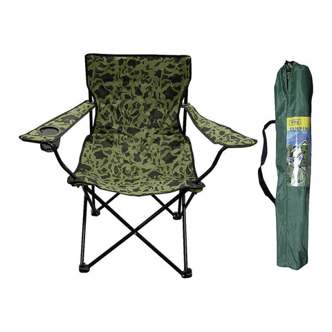 CAMPING CHAIR W/ BAG, CAMOUFLAGE