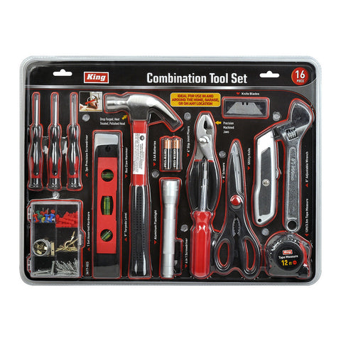 16 PC COMBINATION TOOL SET