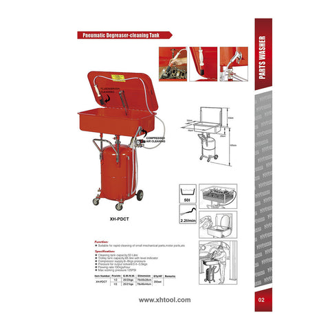 20 GAL PNEUMATIC DEGREASER- PARTS CLEANING WASHER